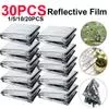 1-30 шт. серебряная майларовая светоотражающая пленка 210x120 см для выращивания — для теплица