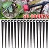 50-100 шт. Прочные 1/4 C-образные крючки Фиксированные держатели для стеблей Колышки — для полив