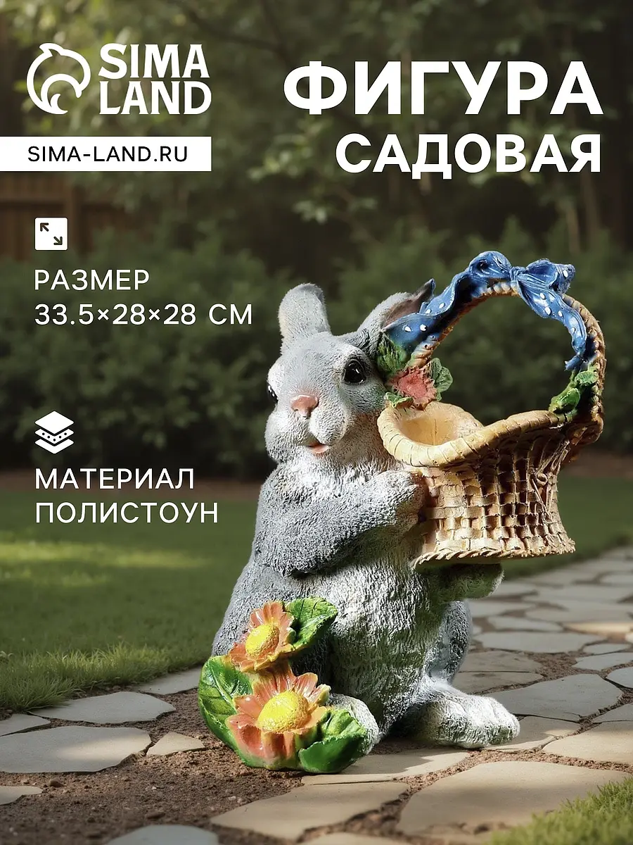 Садовая фигура из полистоуна — для огород