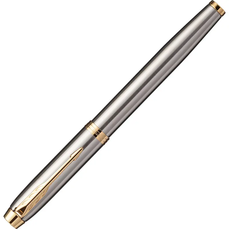Роллер Parker IM Core Brushed Metal GT цвет чернил черный — фото 2