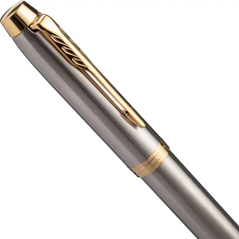 Роллер Parker IM Core Brushed Metal GT цвет чернил черный — фото 5