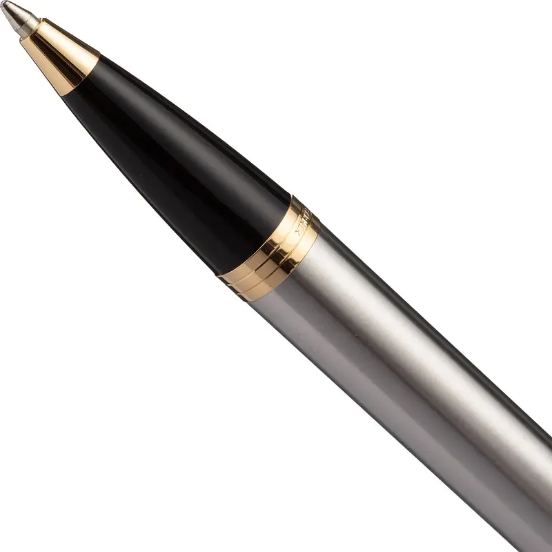 Ручка шариковая Parker IM Brushed Metal GT цвет чернил синий — фото 2