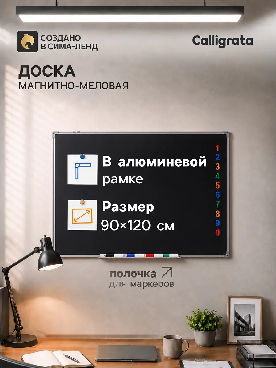 Доска магнитно-маркерная calligrata — для хранение