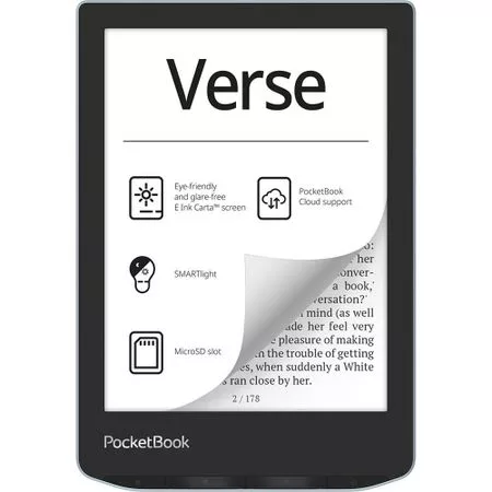 Электронная книга PocketBook 629 Verse Light Blue (PB629-2-WW) — для декор