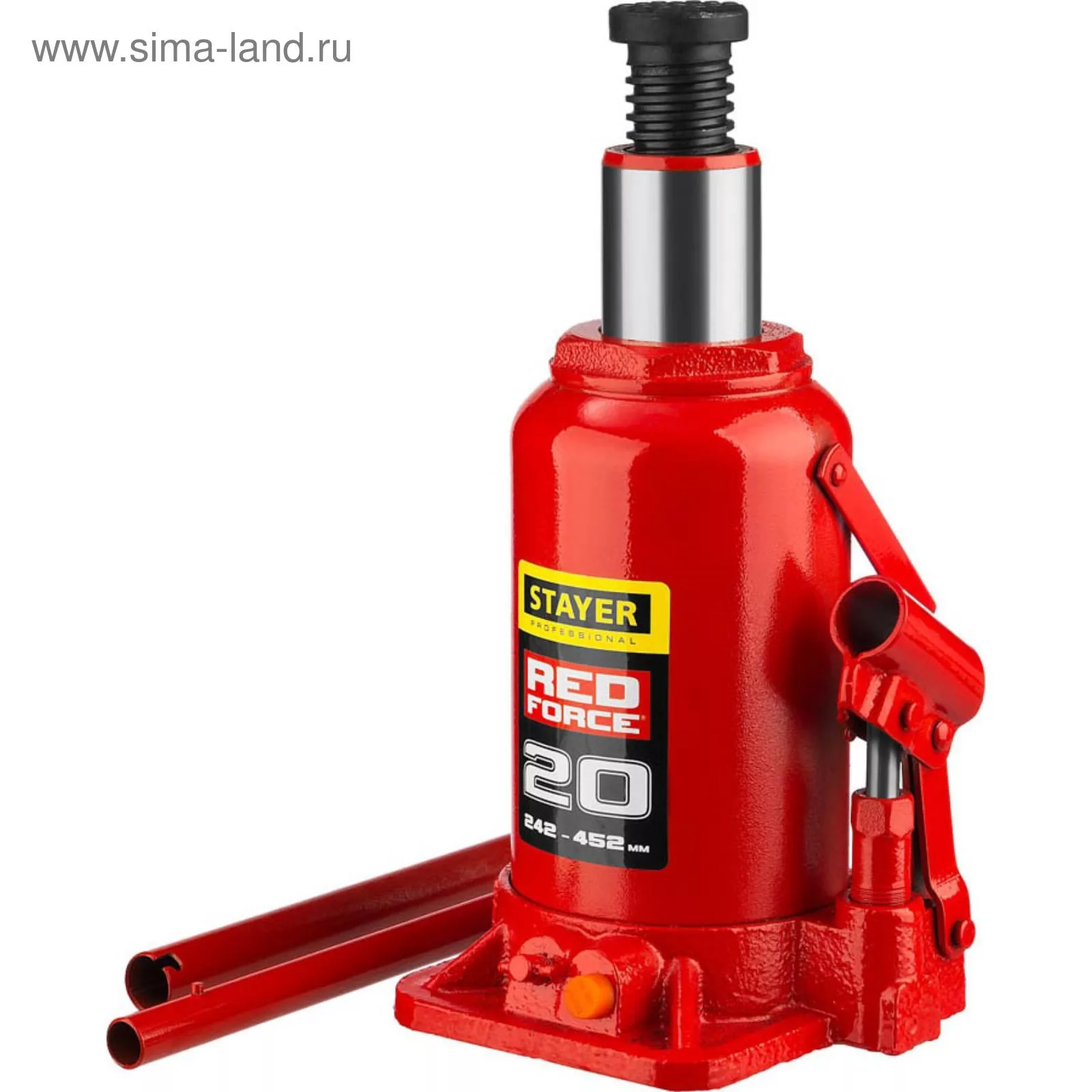 Домкрат бутылочный гидравлический STAYER RED FORCE 43160-20_z01 — фото 2