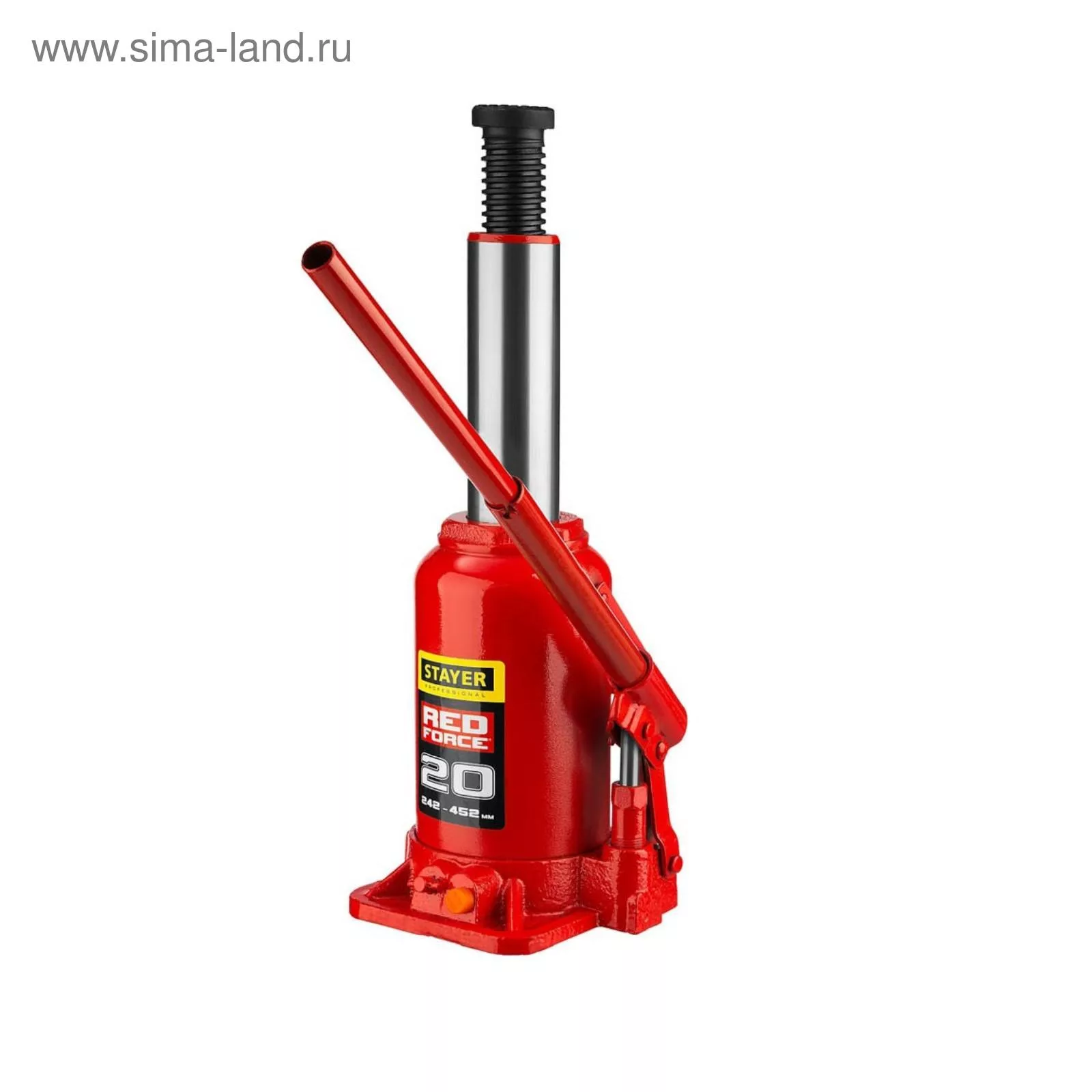 Домкрат бутылочный гидравлический STAYER RED FORCE 43160-20_z01 — фото 3