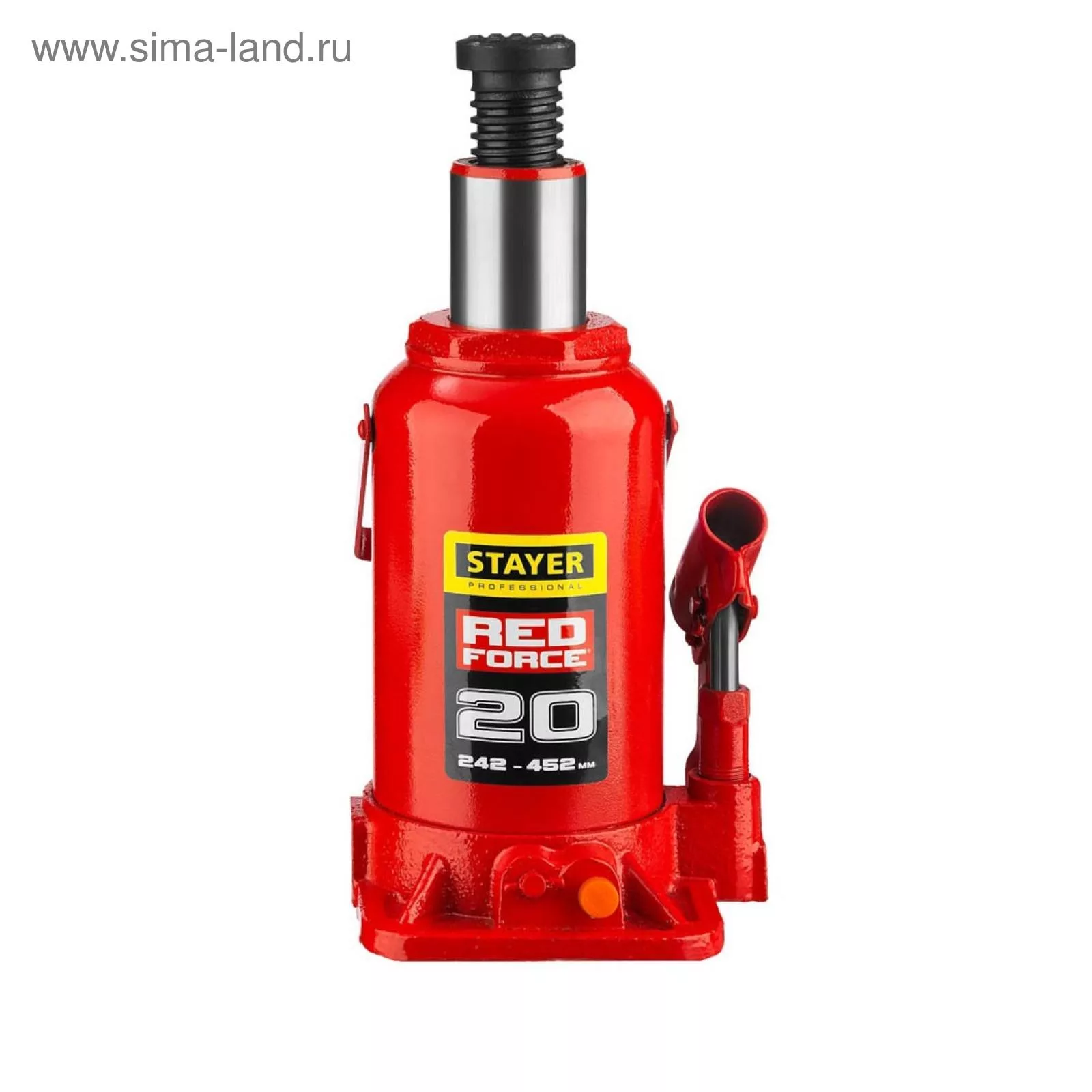 Домкрат бутылочный гидравлический STAYER RED FORCE 43160-20_z01 — фото 4