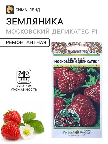 Семена Земляника «Московский Деликатес» — для огород — фото 2