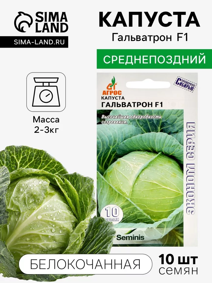 Семена Капуста белокочанная — для огород — фото 7