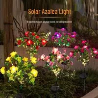 Букет цветов Солнечный светодиодный светильник Rose Light Уличный садовый газонный — для огород — фото 2