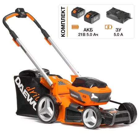 Газонокосилка аккумуляторная DAEWOO DLM 5042LI-SV SET — для инструмент