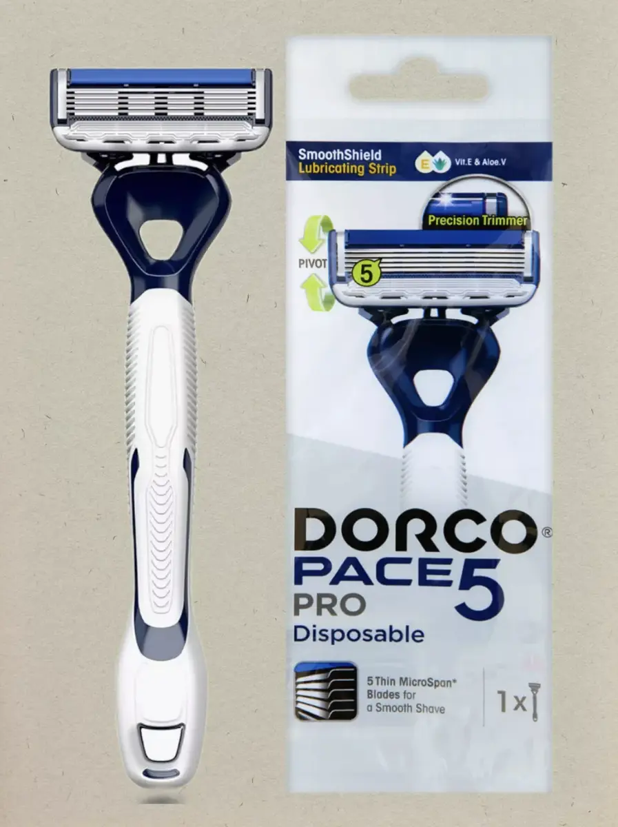 PACE5 PRO однораз.станок 1шт. 5лезвий+1лезвие-триммер — для инструмент