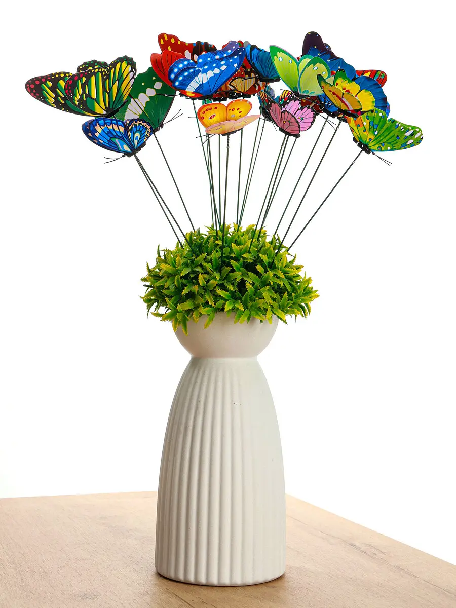 Штекер садовый «Бабочки» для оформления клумб — для огород — фото 5