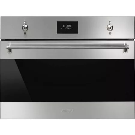 Встраиваемая микроволновая печь Smeg SO4301M0X Classica — для отдых