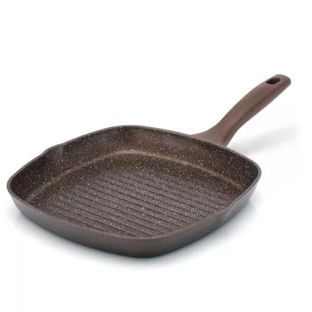 Сковорода-гриль Mehrzer Granit Stone Strong 28x28 см — для отдых