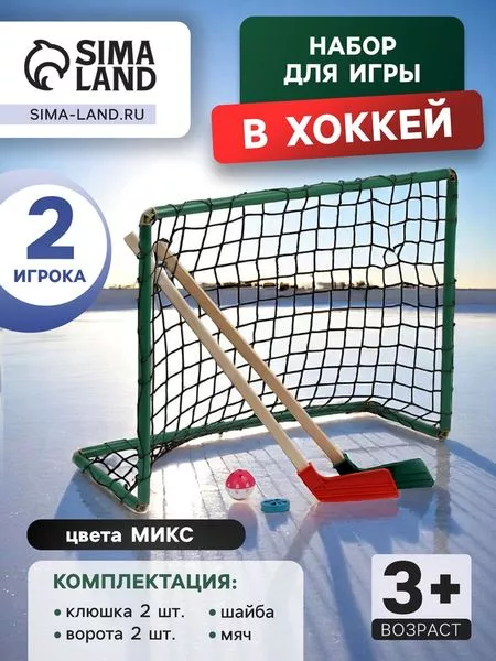 Набор для игры в хоккей (клюшка 2 шт. — для участок