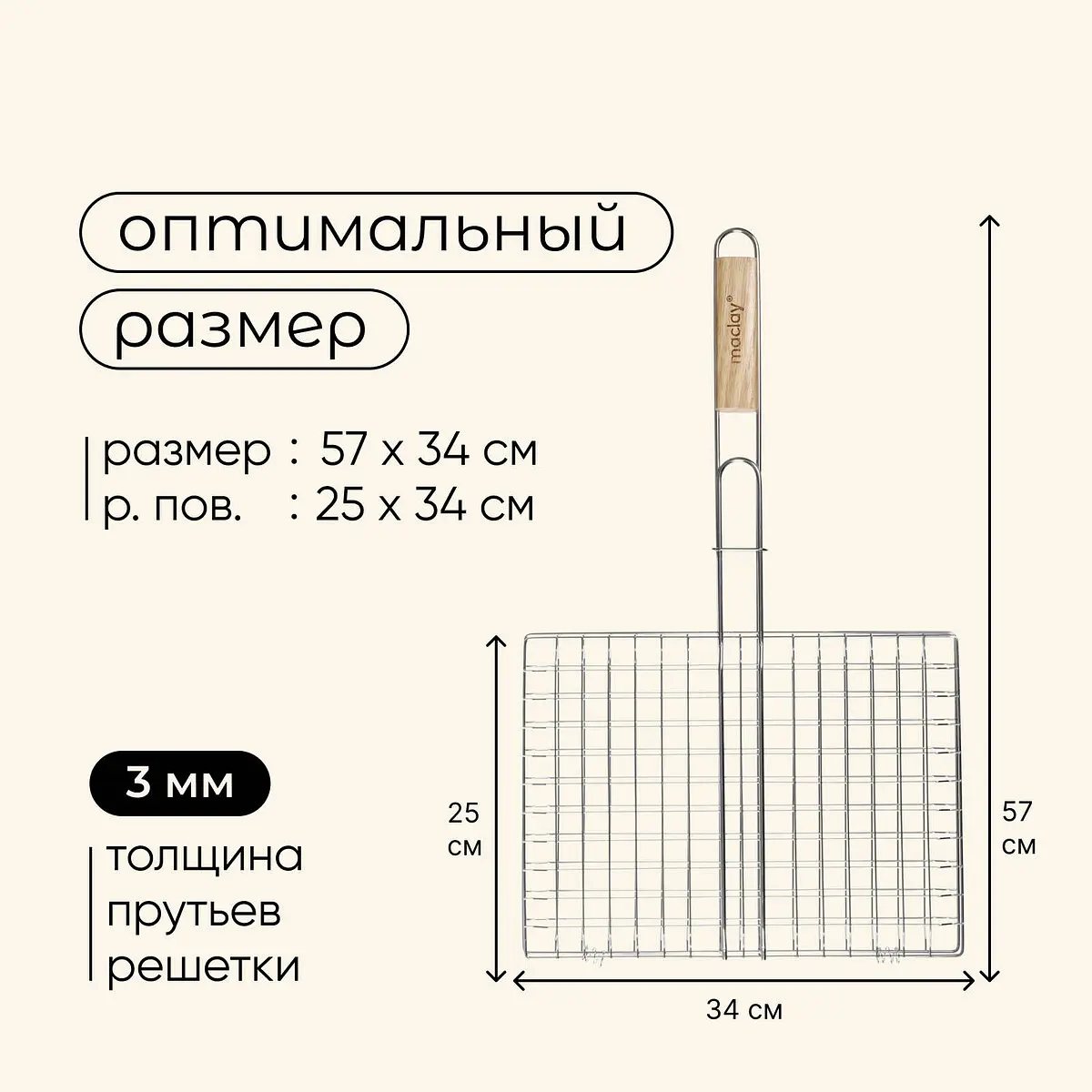 Решетка - гриль для рыбы — для отдых — фото 3