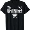 Футболка The Grillfather Смешная Гриль Коптильня Барбекю Шеф-повар Папа S чёрный — для отдых