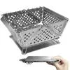 Складной Мангал для Барбекю Кемпинг Раздельный Очаг из Нержавеющей — для отдых