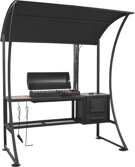 Мангал с навесом Grills Барбекю 800 и печью — для отдых