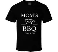 Мамин BBQ Низкий и Медленный Смешная Коптильня для Барбекю Подарок Футболка 2XL — фото 2