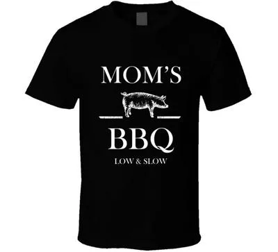Мамин BBQ Низкий и Медленный Смешная Коптильня для Барбекю Подарок Футболка 2XL — фото 3