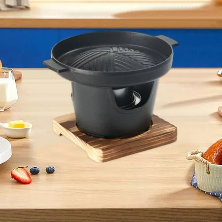 Мини-гриль Hibachi Настольный угольный антипригарный одноместный японский гриль-барбекю — для отдых