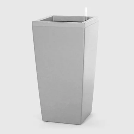 Кашпо с автополивом Greensun ic3059 серебро d30 см — для полив