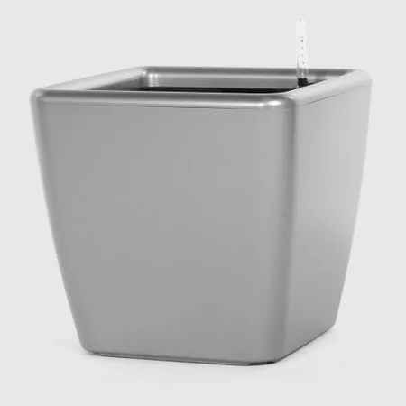 Кашпо с автополивом Greensun d44см RA4440 серебро — для полив