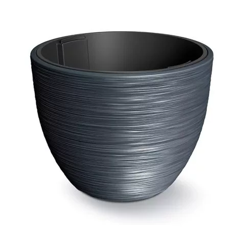 Кашпо Prosperplast Furu d47 h38.5 см антрацит с вкладышем — для декор