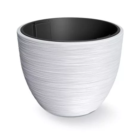 Кашпо Prosperplast Furu d47 h38.5 см белый с вкладышем — для декор