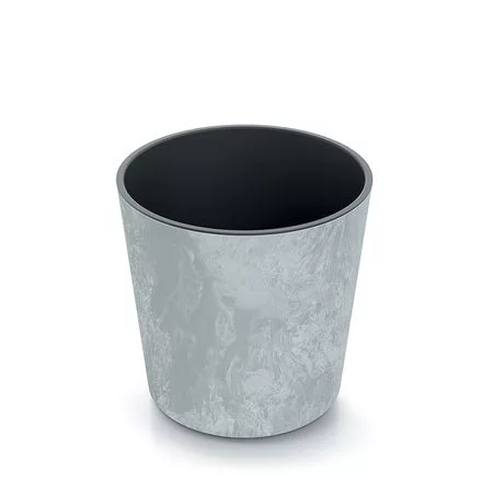 Кашпо Urbi round серое 30х29 см — для декор