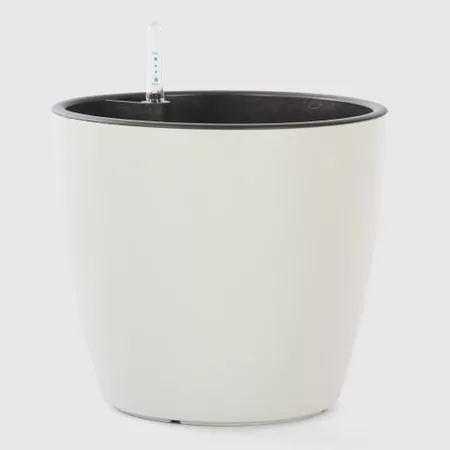 Кашпо с автополивом Greensun d22см aq2221 слоновая кость — для полив