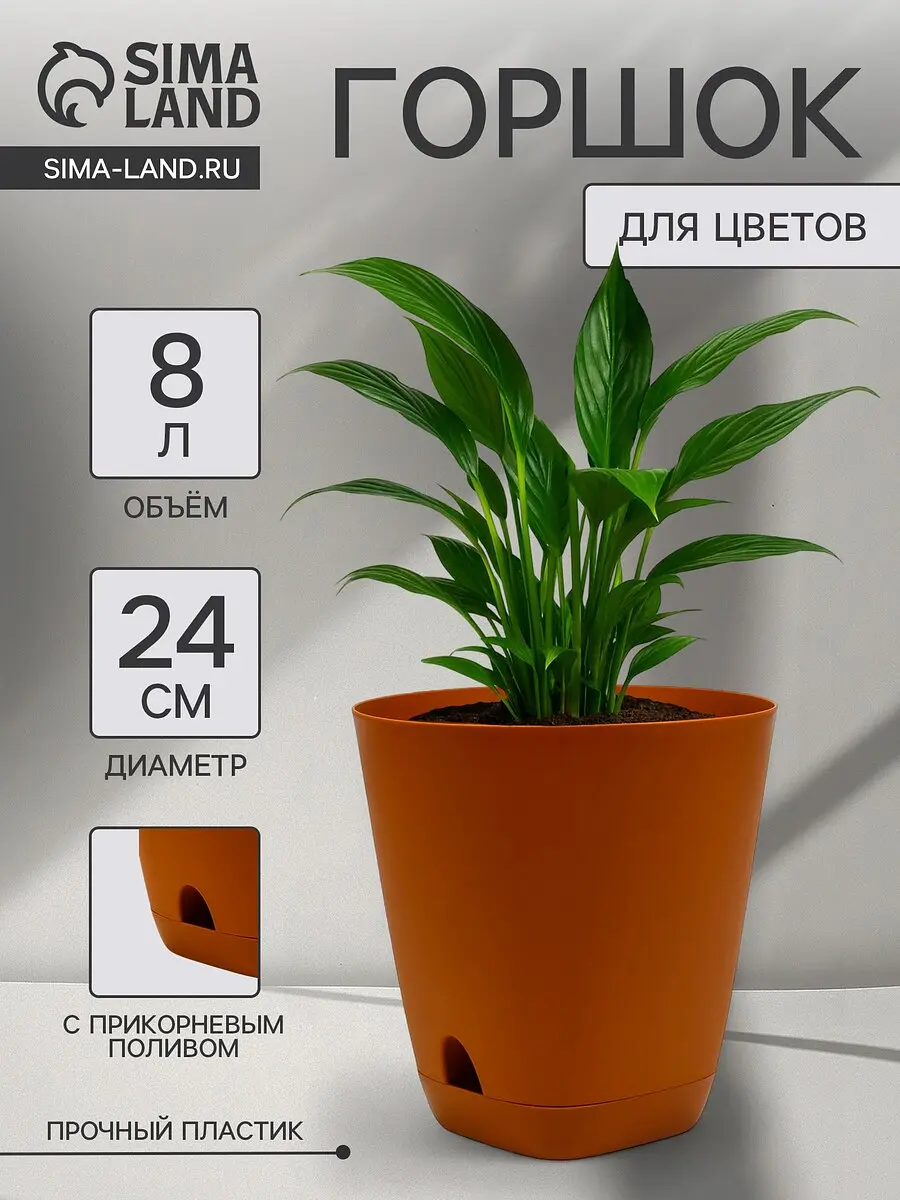 Горшок для цветов — для полив