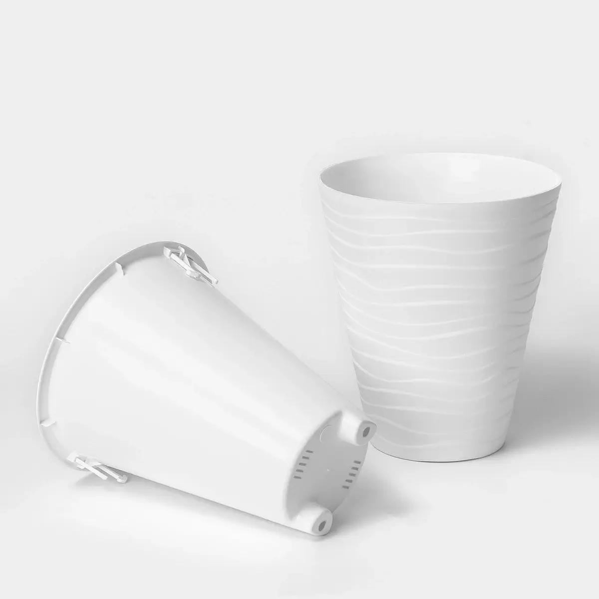 Кашпо для цветов со вставкой — для декор — фото 5