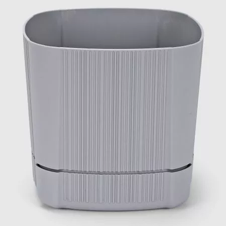 Горшок для цветов Alya Plastik castle d16.5 см 2.5л серый