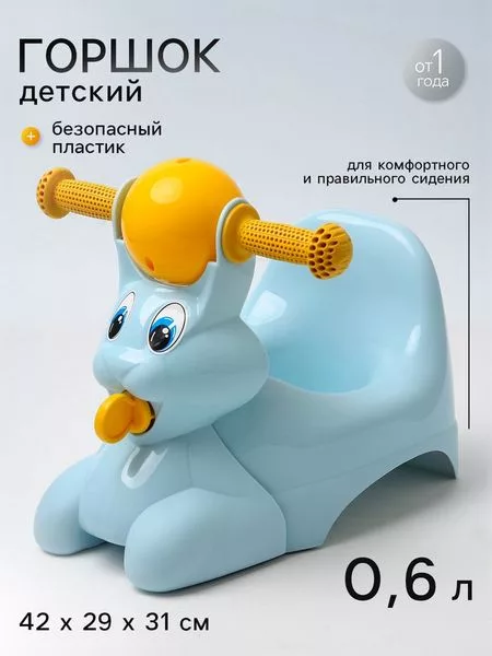 Горшок детский в форме игрушки «Зайчик Lapsi» — для декор