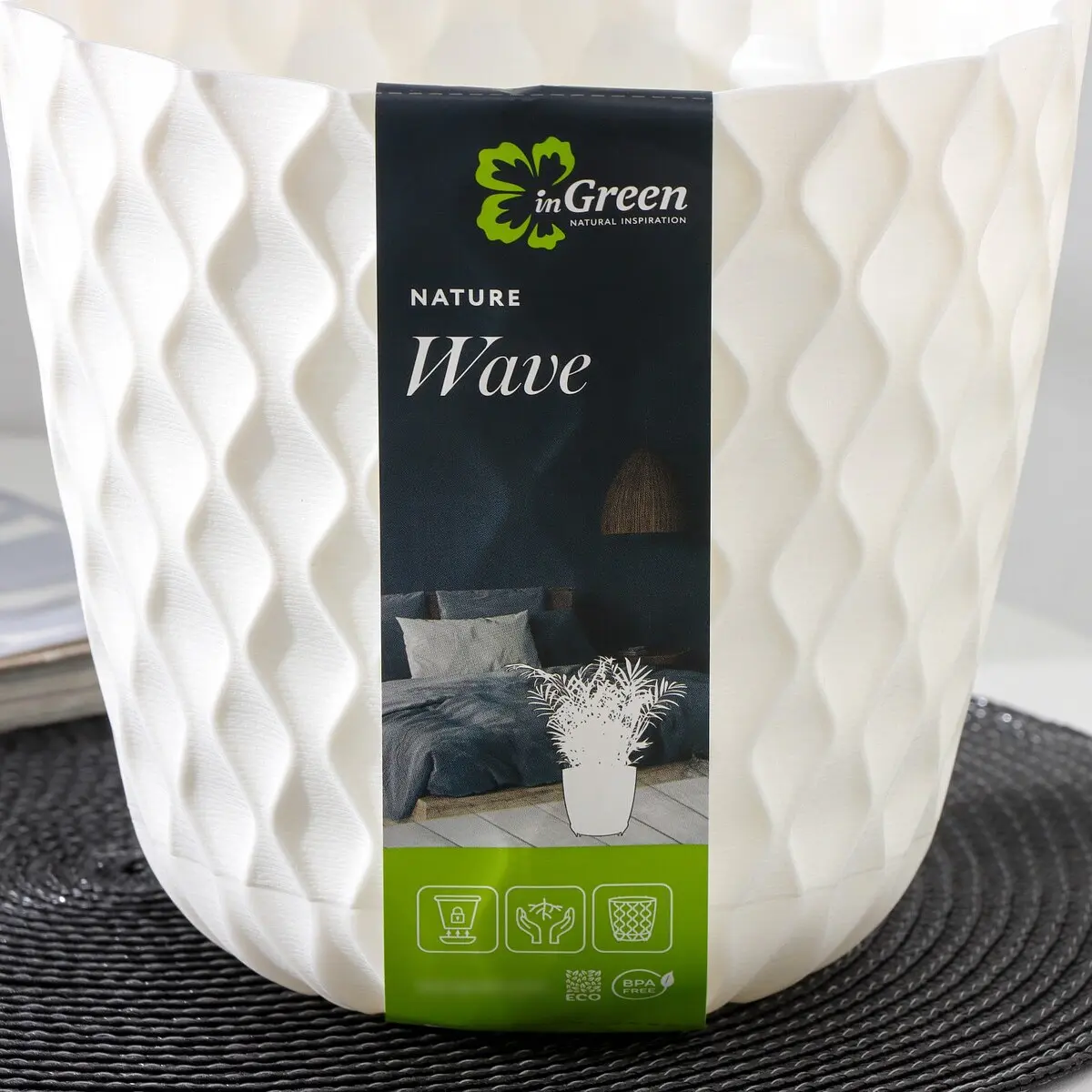 Горшок для цветов с поддоном wave — фото 7
