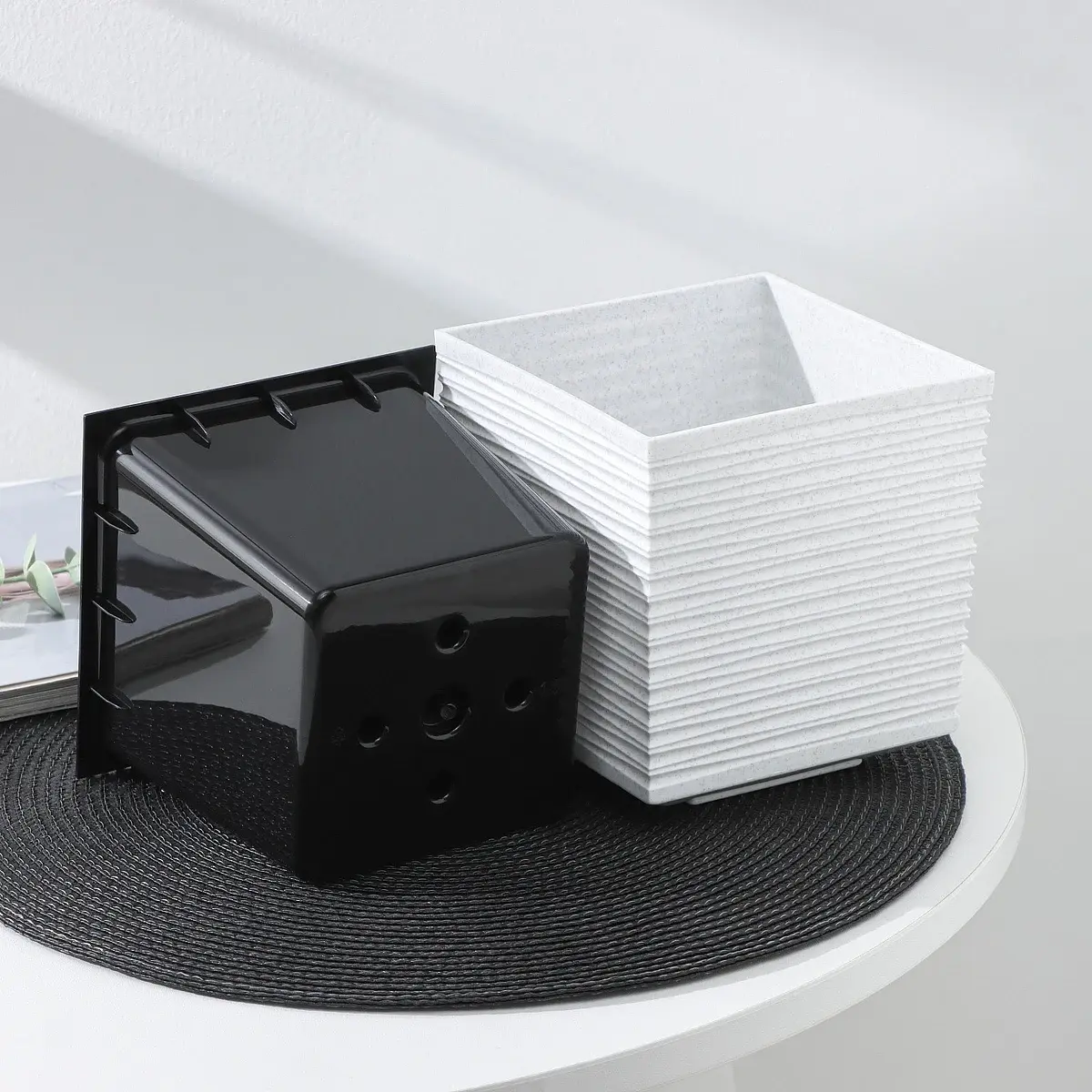 Кашпо со вставкой — для декор — фото 4