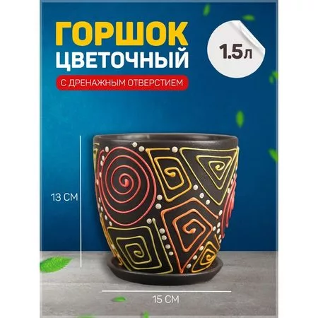 Горшок цветочный «Радуга» — фото 3