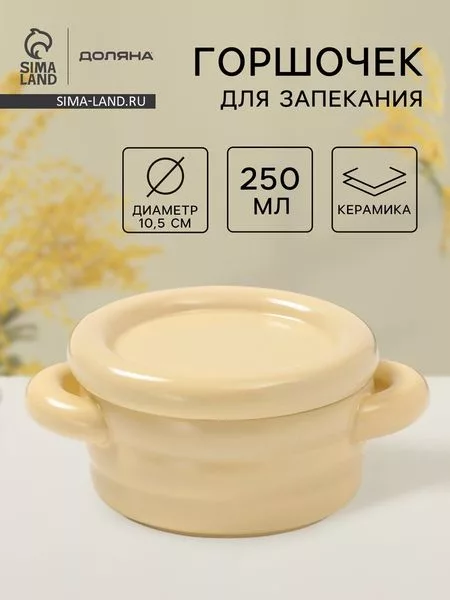 Горшочек для запекания Доляна «Зефир» — для хранение