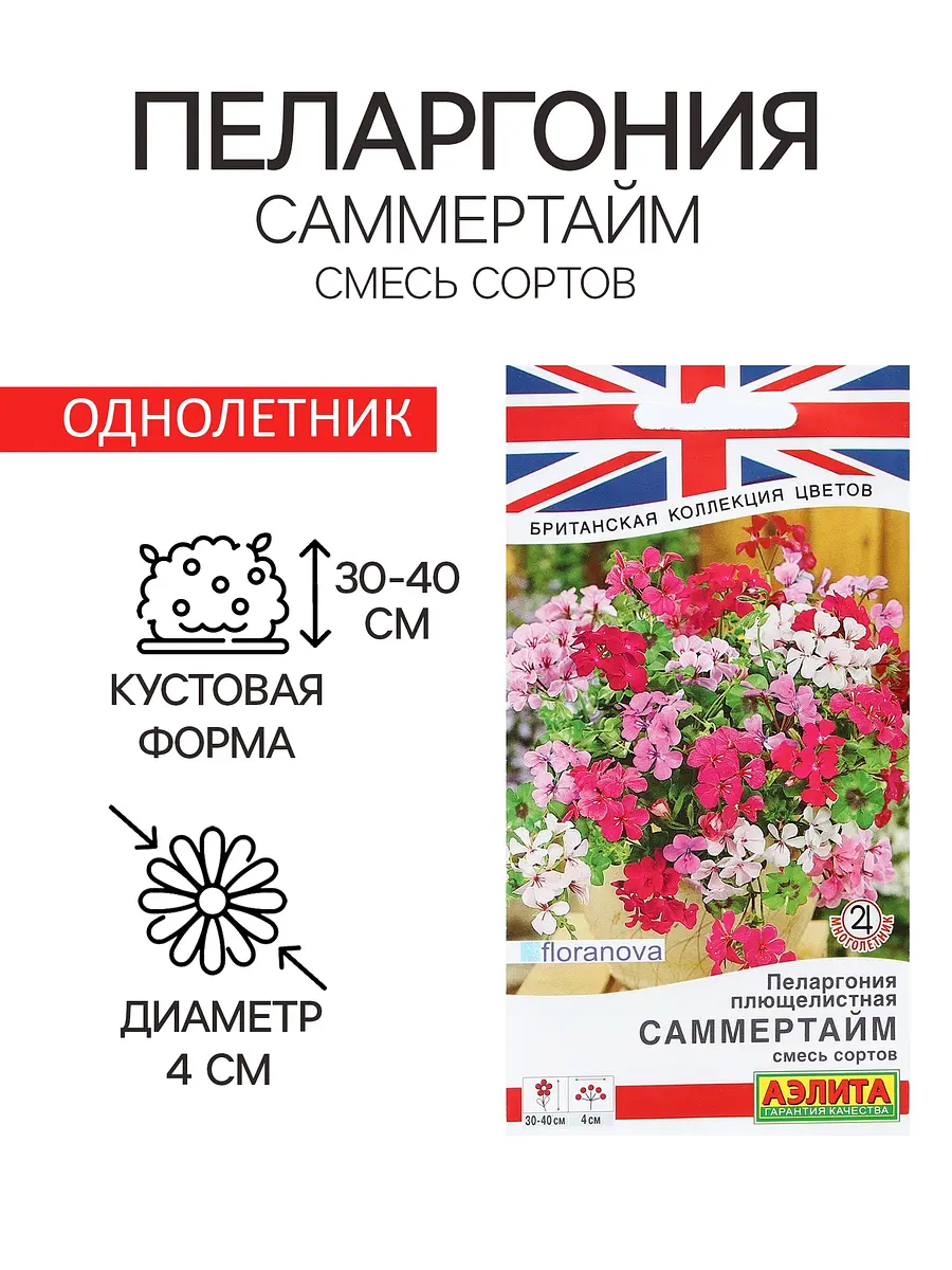 Семена цветов пеларгония — для огород