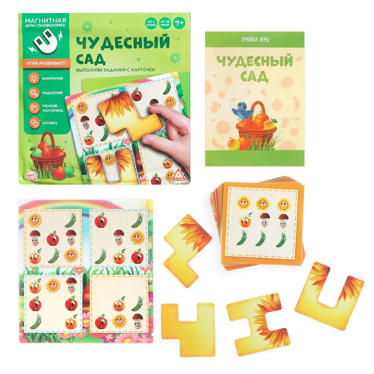 Магнитная игра-головоломка — для огород — фото 2