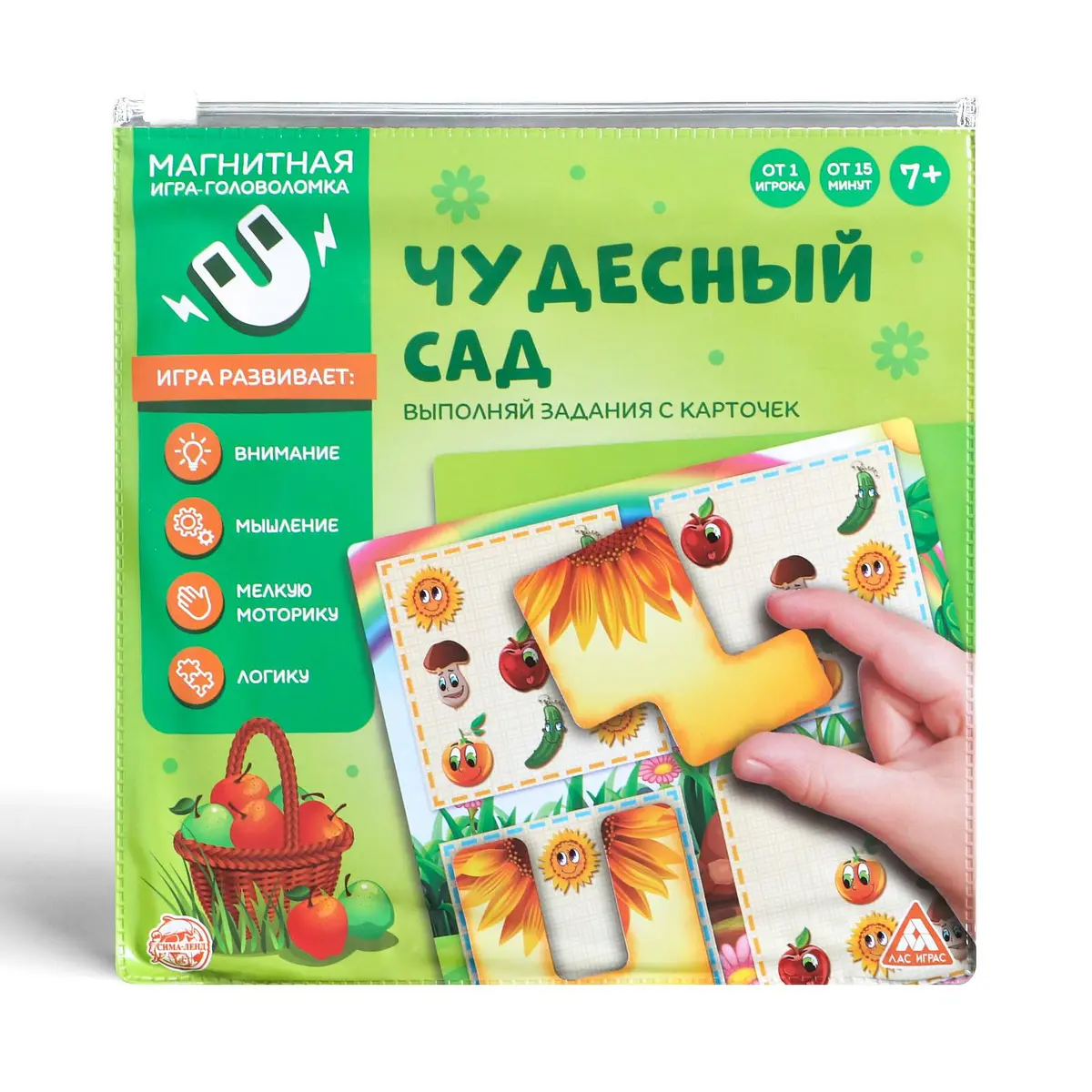 Магнитная игра-головоломка — для огород — фото 6
