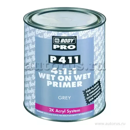 Грунт Body P411 WET ON WET (сер.) (1л) BODY 4111700001 — для огород