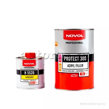 Акриловый грунт! PROTECT 300 4+1 черный 1l — для огород