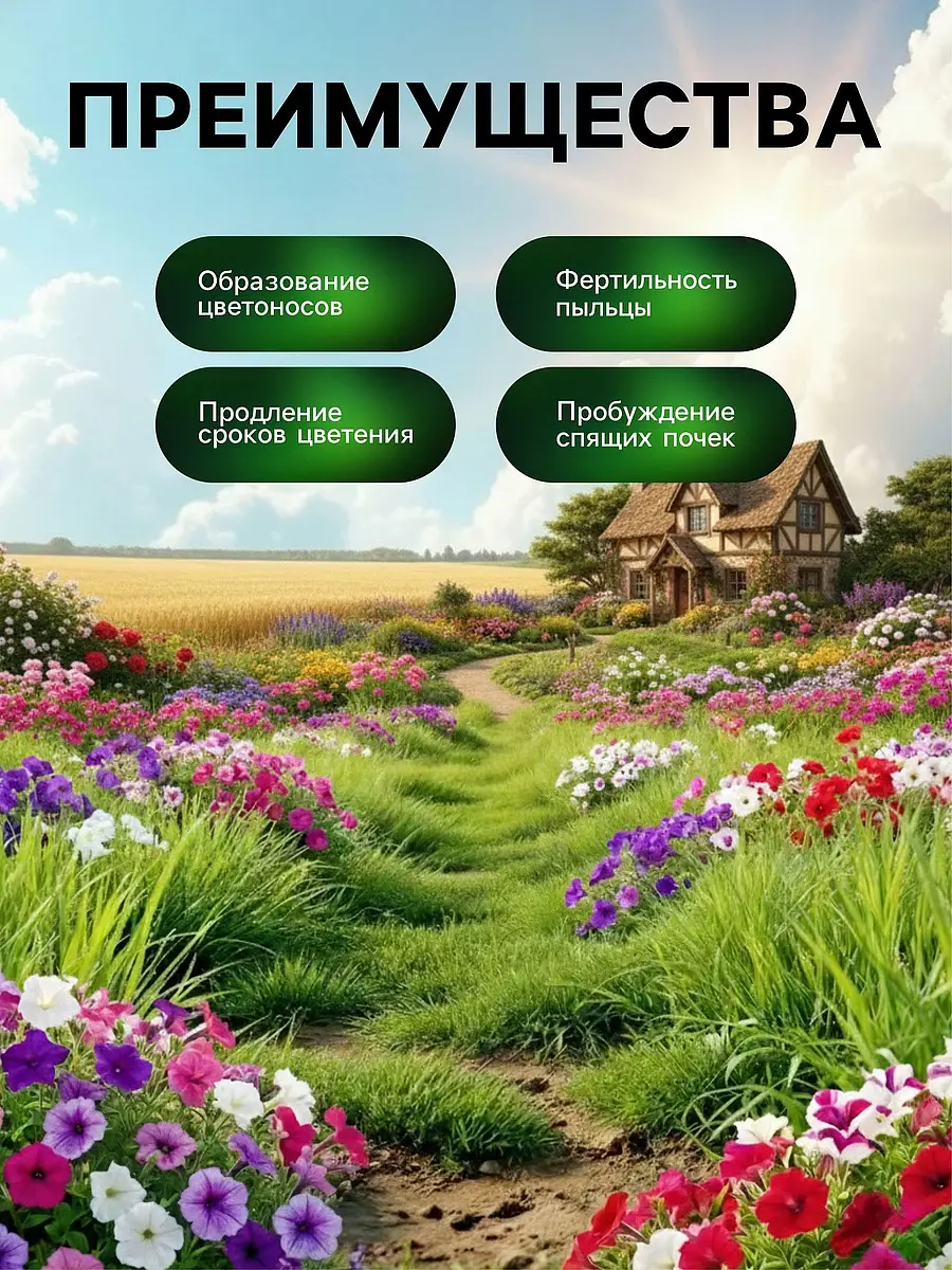 Стимулятор бутонизации и цветения greenlife — для полив — фото 3