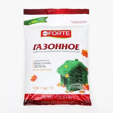 Удобрение комплексное Бона Форте с микроэлементами для газона (осень) — для огород