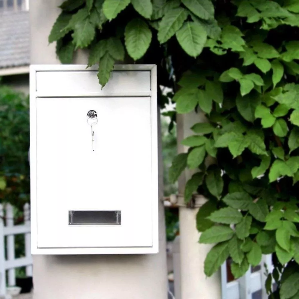 Водонепроницаемый настенный почтовый ящик Железный безопасный запирающийся жестяной — для хранение — фото 4