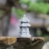 Ретро беседка китайская башня фонари мини пагода модель китайский дзен мини фэншуй — для отдых